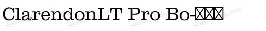 ClarendonLT Pro Bo字体转换